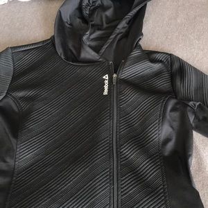 Reebok black thermal fleece jacket